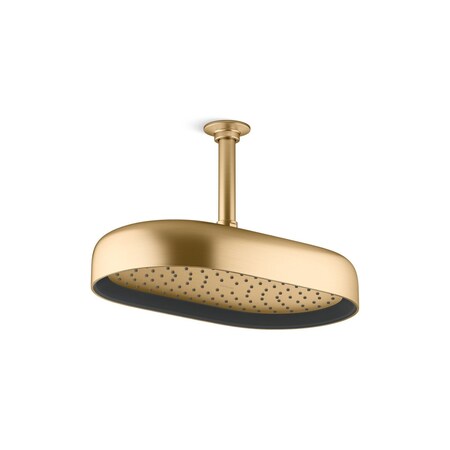 Kohler Statement 1F 305Mm/12  Oblong Rainhead Vibrant Brushed Moderne Brass 26294-2MB